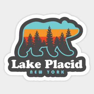 Lake Placid NY Adirondacks New York Bear Sticker